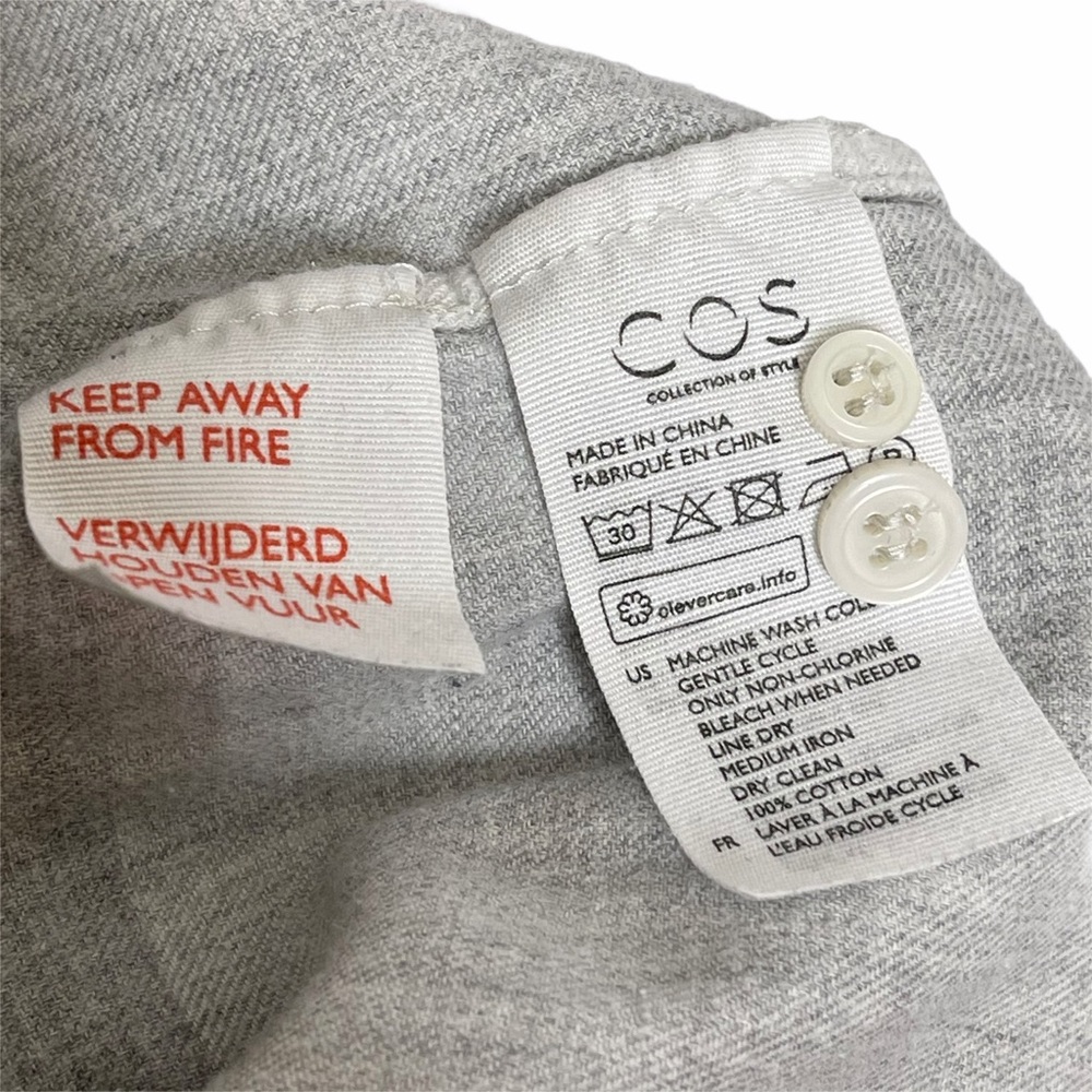 3/15 sale! COS Windowpane Plaid Button Up Top XS - Picture 11 of 11